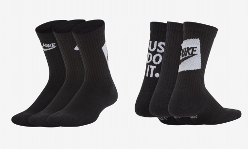 Dětské tenisove ponožky Nike Everyday Cushioned DriFit SK0065-010 černé Dětské tenisove ponožky Nike Everyday Cushioned DriFit SK0065-010 černé
