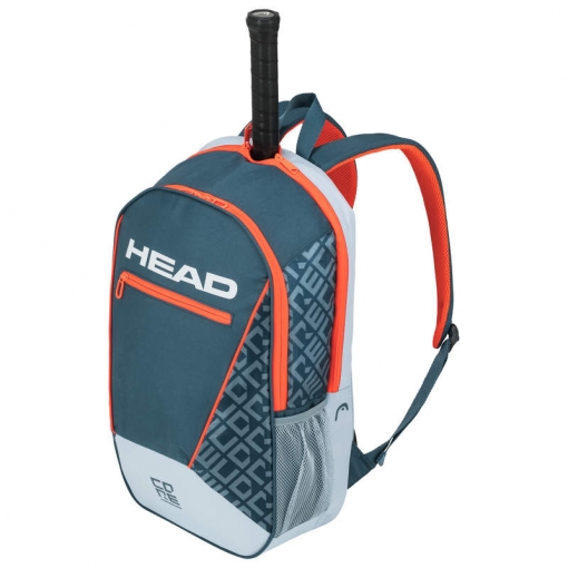 Tenisový batoh Head Core Backpack šedo-oranžový Tenisový batoh Head Core Backpack šedo-oranžový