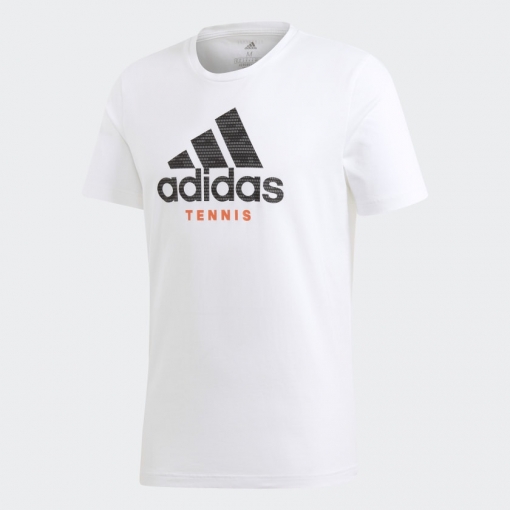 Pánské tričko Adidas Logo Tee T-Shirt FM4416 bílé Pánské tričko Adidas Logo Tee T-Shirt FM4416 bílé