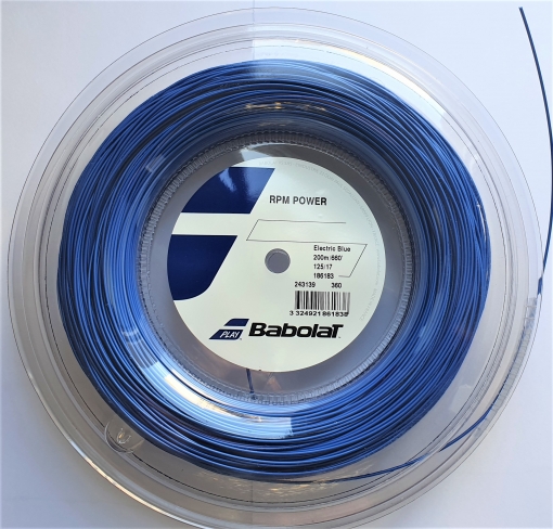 Tenisový výplet Babolat RPM POWER 200m modrý Tenisový výplet Babolat RPM POWER 200m modrý