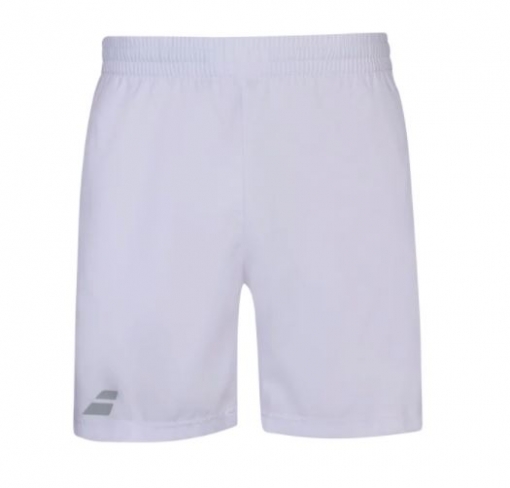 Pánské tenisové kraťasy Babolat Play Short 3MP1061-1000 bílé Pánské tenisové kraťasy Babolat Play Short 3MP1061-1000 bílé