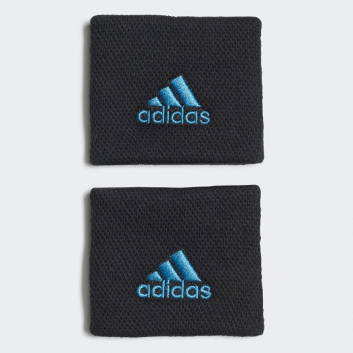 Tenisové potítko Adidas Tennis Wristband S H38995 černo-modré Tenisové potítko Adidas Tennis Wristband S H38995 černo-modré