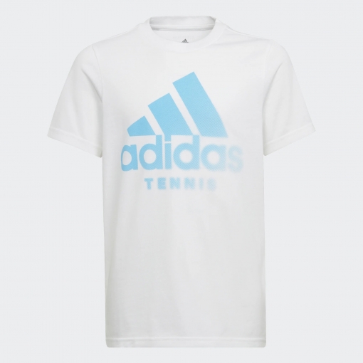 Dětské tričko Adidas Tennis Aeroready Grahic Tee HA0959 bílé Dětské tričko Adidas Tennis Aeroready Grahic Tee HA0959 bílé