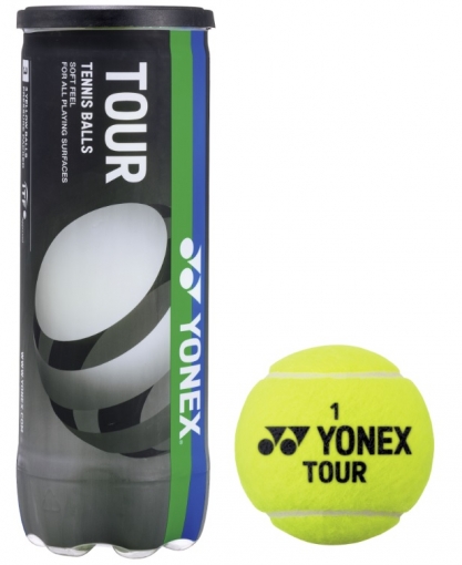 Tenisové míče Yonex Tour 3 ks Tenisové míče Yonex Tour 3 ks