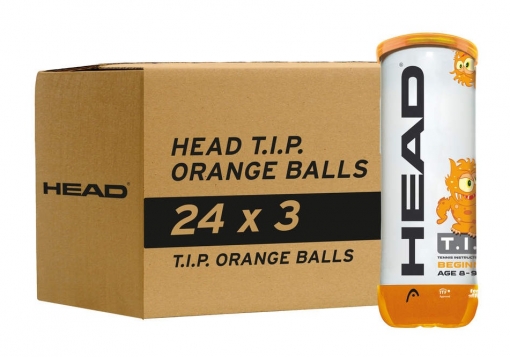 Dětské tenisové míče HEAD T.I.P. ORANGE - karton (72 ks)