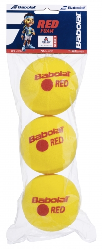 Dětský tenisový míč pěnový BABOLAT RED FOAM X3 Dětský tenisový míč pěnový BABOLAT RED FOAM X3