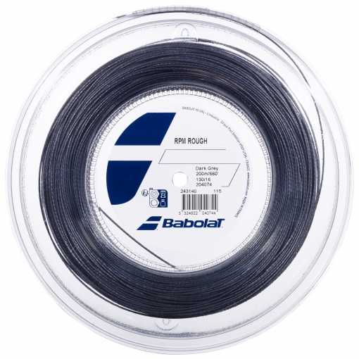 Tenisový výplet Babolat RPM ROUGH 1,25 mm 200 m dark grey Tenisový výplet Babolat RPM ROUGH 1,25 mm 200 m dark grey