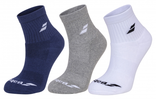 Tenisové ponožky Babolat QUARTER 3 Pairs Pack Socks 5UA1401-1033