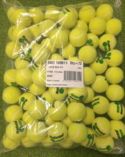 Dětské tenisové míče Babolat GREEN BAG 72 Dětské tenisové míče Babolat GREEN BAG 72