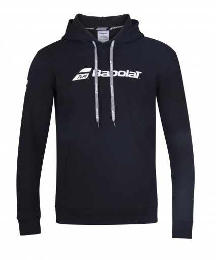Pánská mikina s kapucí BABOLAT Exercise Hood Sweat 4MP1041-2000 černá Pánská mikina s kapucí BABOLAT Exercise Hood Sweat 4MP1041-2000 černá