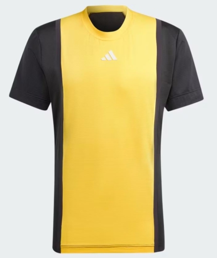 Pánské tričko Adidas Tennis Heat.rdy Pro Freelift 3D RIB IS8972 oranžové Pánské tričko Adidas Tennis Heat.rdy Pro Freelift 3D RIB IS8972 oranžové