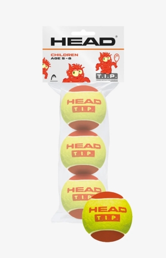 Dětské tenisové míče HEAD T.I.P. red X3 Dětské tenisové míče HEAD T.I.P. red X3