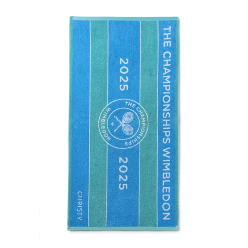Ručník - osuška Wimbledon THE CHAMPIONSHIP 2025 aqua/blue Ručník - osuška Wimbledon THE CHAMPIONSHIP 2025 aqua/blue