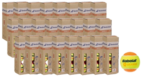 Dětské tenisové míče Babolat ORANGE X3 oranžové karton 72 míčů Dětské tenisové míče Babolat ORANGE X3 oranžové karton 72 míčů