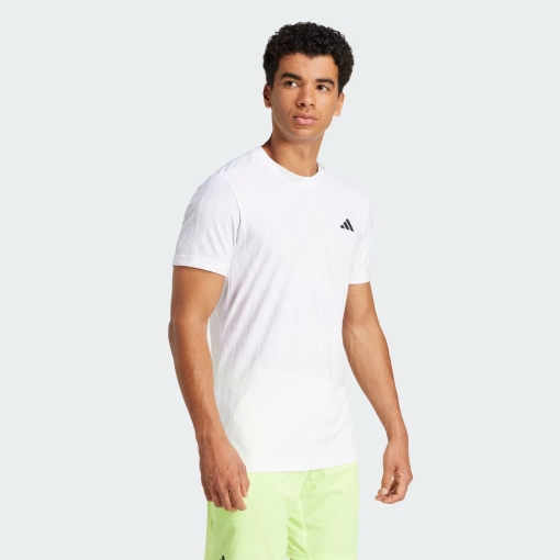 Pánské tričko Adidas Climacool+ Airchill Freelift Tee JF4386 bílé Pánské tričko Adidas Climacool+ Airchill Freelift Tee JF4386 bílé