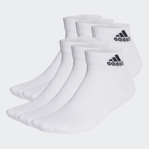 Tenisové ponožky Adidas Cushioned Sportswear Ankle 6 pack HT3442 bílé Tenisové ponožky Adidas Cushioned Sportswear Ankle 6 pack HT3442 bílé