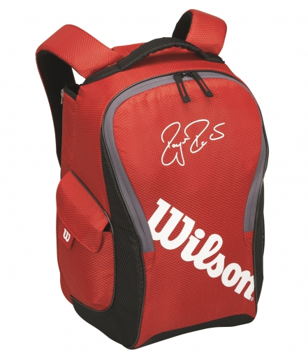 Tenisový batoh Wilson Federer Team III Backpack červený Tenisový batoh Wilson Federer Team III Backpack červený