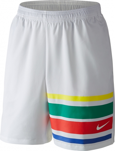 Tenisové kraťasy Nike Court Graphic 10´´ 729264-100 bílé Tenisové kraťasy Nike Court Graphic 10´´ 729264-100 bílé