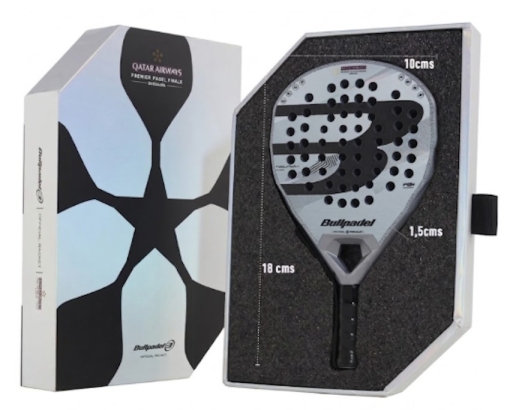 Padelová raketa BULLPADEL MINI Neuron 02 EDGE 25 Tour Final grey