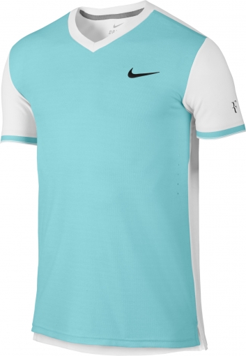 Tenisové tričko Nike Court Premier RF 685255-437 světle modré Tenisové tričko Nike Court Premier RF 685255-437 světle modré