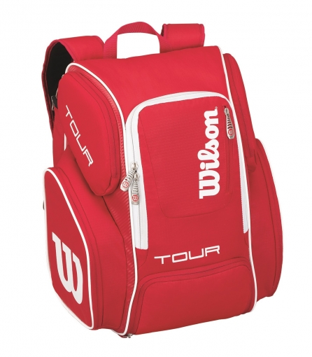 Tenisový batoh Wilson Tour V Backpack Large červený Tenisový batoh Wilson Tour V Backpack Large červený