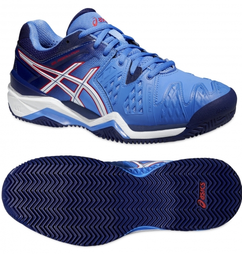 Dámská tenisová obuv Asics Gel resolution 6 Clay E553Y-4701 modrá Dámská tenisová obuv Asics Gel resolution 6 Clay E553Y-4701 modrá