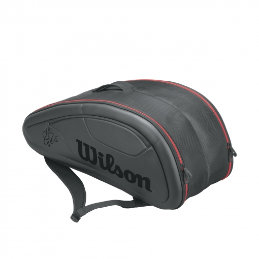 Tenisový bag Wilson Federer DNA 12 PK černý Tenisový bag Wilson Federer DNA 12 PK černý