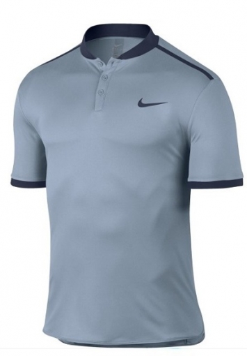 Dětské tričko Nike Advantage Polo Solid 848215-449 modro-šedé Dětské tričko Nike Advantage Polo Solid 848215-449 modro-šedé