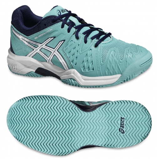 Dětská antuková obuv Asics Gel Resolution 6 Clay GS C501Y-3901 světle modrá Dětská antuková obuv Asics Gel Resolution 6 Clay GS C501Y-3901 světle modrá