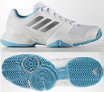 Dětská tenisová obuv Adidas Barricade Club xJ BA7706 bílé Dětská tenisová obuv Adidas Barricade Club xJ BA7706 bílé