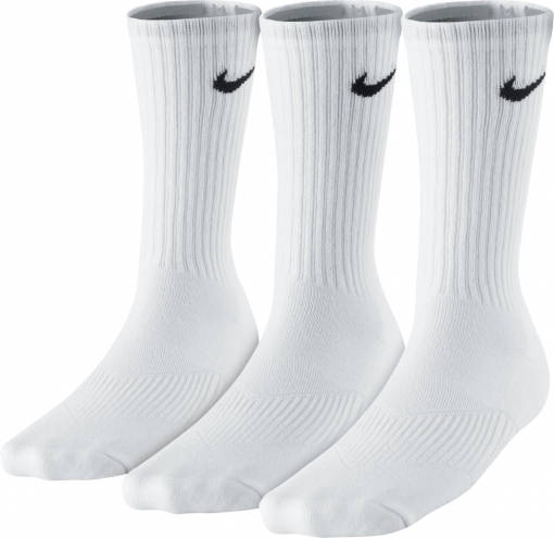Dětské ponožky Nike Performance Cotton SX4719 vysoké, bílé Dětské ponožky Nike Performance Cotton SX4719 vysoké, bílé