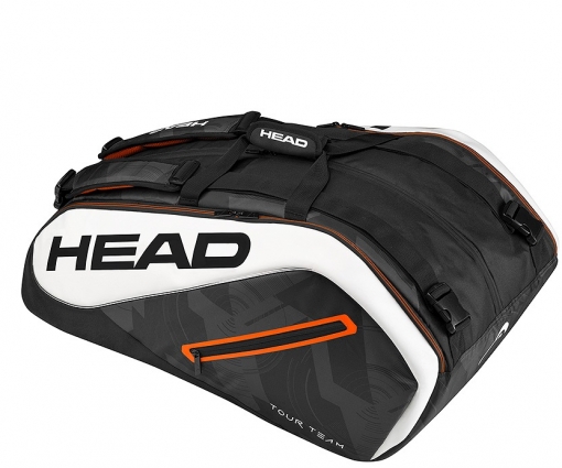 Tennistasche Head TOUR TEAM 12R Monstercombi schwarz-weiss Tennistasche Head TOUR TEAM 12R Monstercombi schwarz-weiss