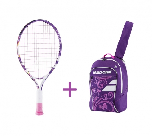 Tenisový set Babolat raketa B´Fly 19 + dětský batoh Club Tenisový set Babolat raketa B´Fly 19 + dětský batoh Club