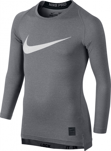 Dětské termotričko Nike Pro Combat Hypercool 726460-091 šedé Dětské termotričko Nike Pro Combat Hypercool 726460-091 šedé