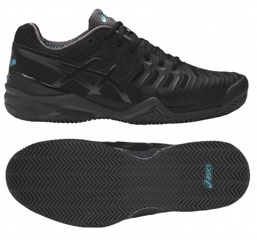 Tenisová obuv Asics Gel Resolution 7 Clay E702Y-9095 černá Tenisová obuv Asics Gel Resolution 7 Clay E702Y-9095 černá