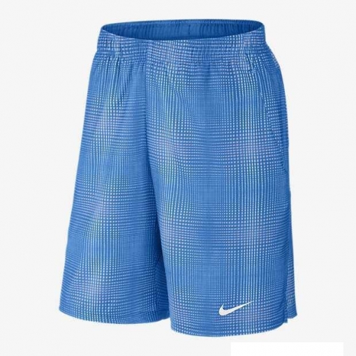 Tenisové kraťasy Nike Gladiator 10 Plaid Short 620738-406 modré Tenisové kraťasy Nike Gladiator 10 Plaid Short 620738-406 modré