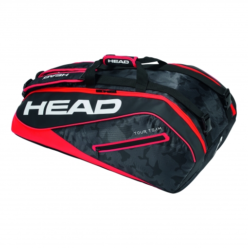 Tennistasche Head Tour Team 9R Supercombi 2018 schwarz-rot Tennistasche Head Tour Team 9R Supercombi 2018 schwarz-rot