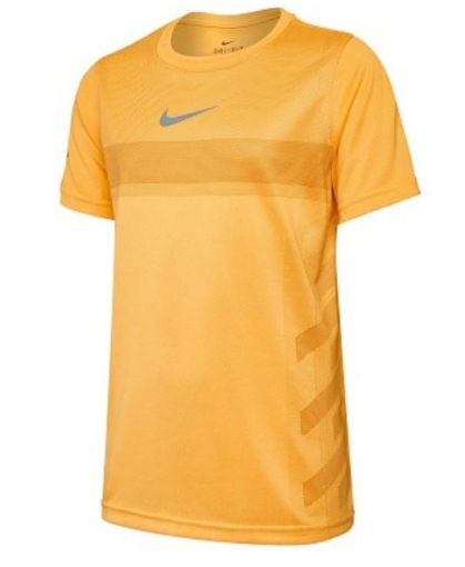 Dětské tenisové tričko Nike Court Dry Rafa Tee AO2959-845 oranžové Dětské tenisové tričko Nike Court Dry Rafa Tee AO2959-845 oranžové