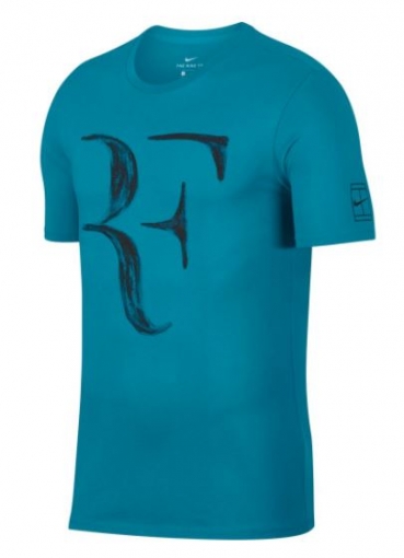 Dětské tričko NikeCourt Dry RF modré AO2958-430 Dětské tričko NikeCourt Dry RF modré AO2958-430