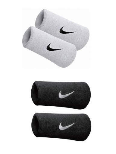 Tenisové potítko Nike Swoosh Wristbands Doublewide Tenisové potítko Nike Swoosh Wristbands Doublewide