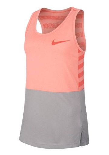 Dívčí tričko / top Girls Nike Dry Training Tank 890291-693 růžovo-šedé Dívčí tričko / top Girls Nike Dry Training Tank 890291-693 růžovo-šedé