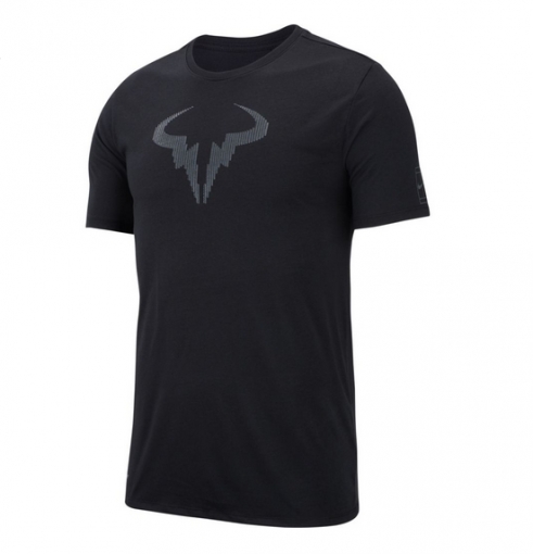 Pánské tričko NikeCourt Rafa 889783-010 černé Pánské tričko NikeCourt Rafa 889783-010 černé