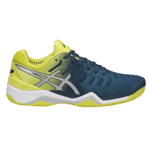 Tenisová obuv Asics Gel Resolution 7 Clay E702Y-4589 modro-limetkové Tenisová obuv Asics Gel Resolution 7 Clay E702Y-4589 modro-limetkové