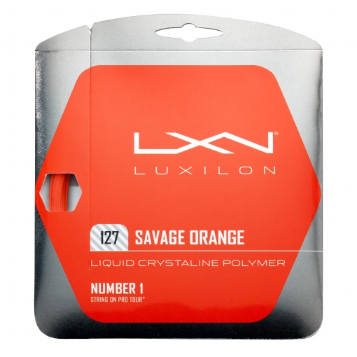 Tenisový výplet LUXILON SAVAGE 127 ORANGE - oranžový 12 m