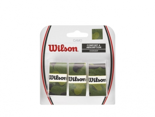 Vrchní omotávka WILSON OVERGRIP CAMO zelená Vrchní omotávka WILSON OVERGRIP CAMO zelená