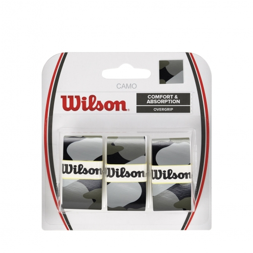 Vrchní omotávka WILSON OVERGRIP CAMO černá Vrchní omotávka WILSON OVERGRIP CAMO černá