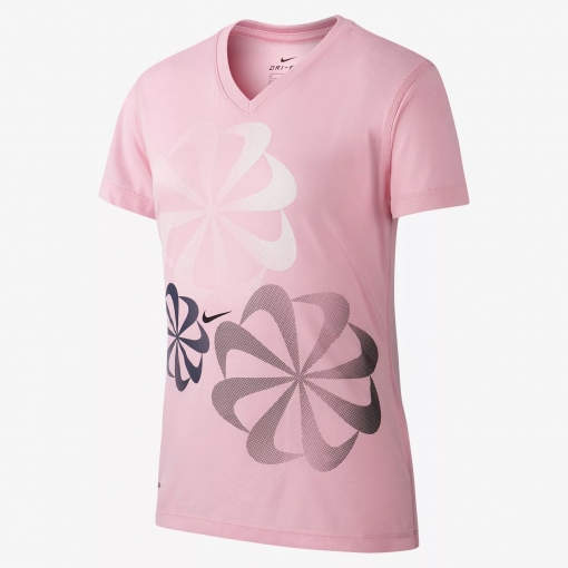 Dívčí tréninkové tričko Nike 923639-654 růžové Dívčí tréninkové tričko Nike 923639-654 růžové