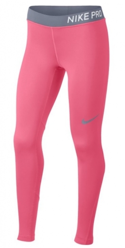 Dívčí legíny Nike Pro Tight 890228-614 růžové Dívčí legíny Nike Pro Tight 890228-614 růžové