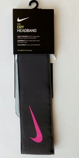 Čelenka Nike Tenis Headband šedo-růžová Čelenka Nike Tenis Headband šedo-růžová