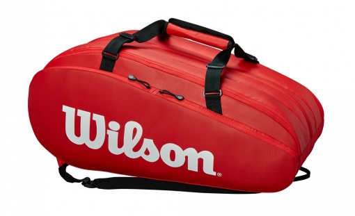Tenisový bag Wilson TOUR 3 COMP červený Tenisový bag Wilson TOUR 3 COMP červený